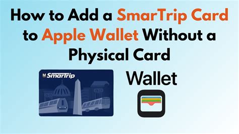 register dc smart trip card|SmarTrip in Apple Wallet FAQs .